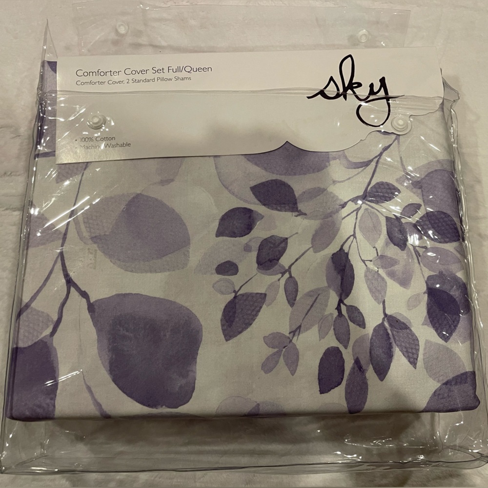 Sky Misty Eucalyptus Full/Queen Comforter Cover Set